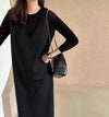 バックスリットジャンパースカート﻿ 6198-画像9-韓国ファッション通販POPREA［ポップリア］