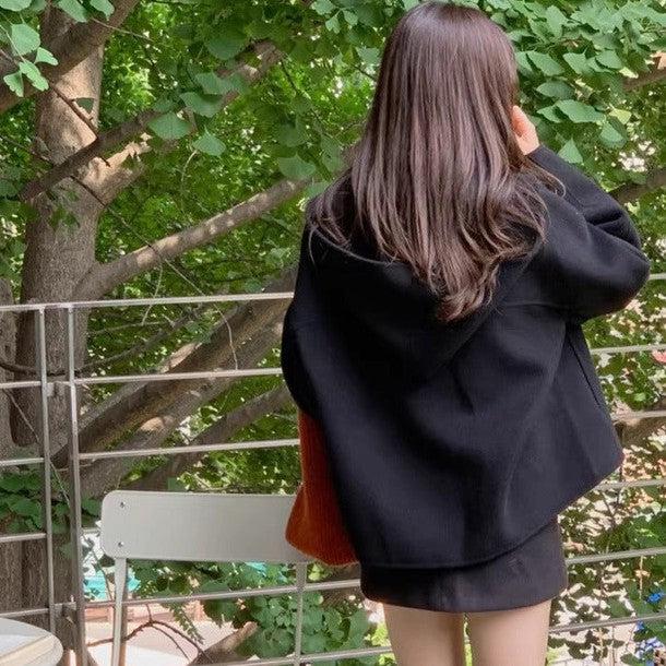 ビックフード付きジッパージャケット 6244-画像9-韓国ファッション通販POPREA［ポップリア］