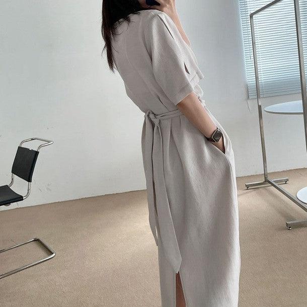 ウエストマークワンピース 6820-画像9-韓国ファッション通販POPREA［ポップリア］