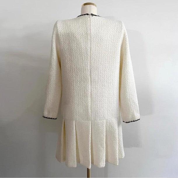 ノーカラーニットドッキングワンピース 6429-画像9-韓国ファッション通販POPREA［ポップリア］