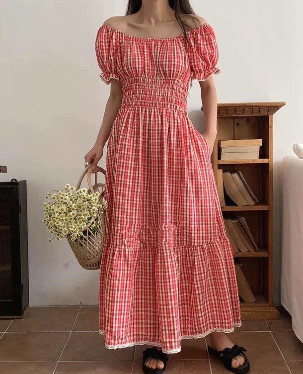 ギンガムチェック2wayワンピース﻿ 6808-画像9-韓国ファッション通販POPREA［ポップリア］