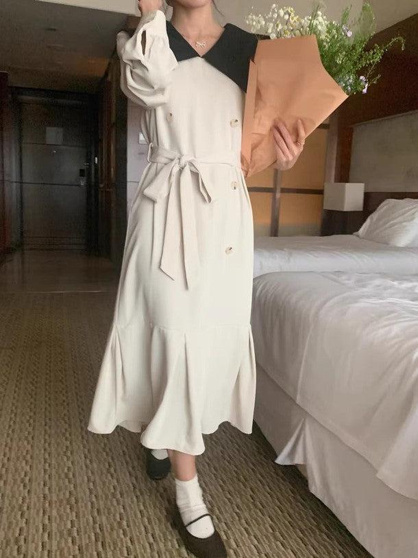 ビックカラーダブルブレストワンピース 6453-画像9-韓国ファッション通販POPREA［ポップリア］