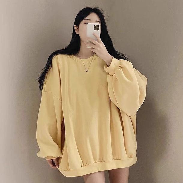 オーバーサイズルーズトレーナー﻿ 6191-画像9-韓国ファッション通販POPREA［ポップリア］