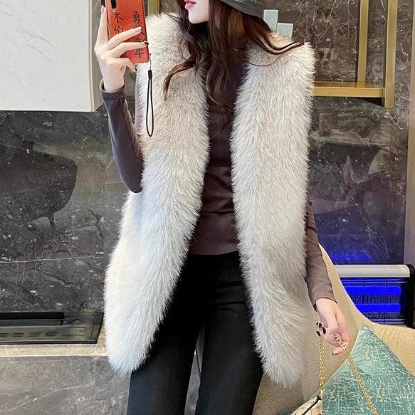 ボリュームエコファーベスト 6305-画像9-韓国ファッション通販POPREA［ポップリア］