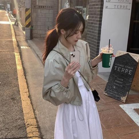 ショートライダーズジャケット 6462-画像9-韓国ファッション通販POPREA［ポップリア］