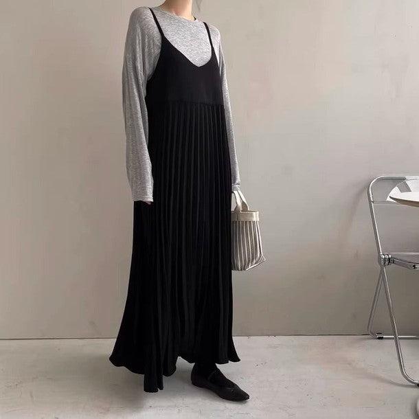 プリーツキャミソールワンピース﻿﻿ 6574-画像9-韓国ファッション通販POPREA［ポップリア］