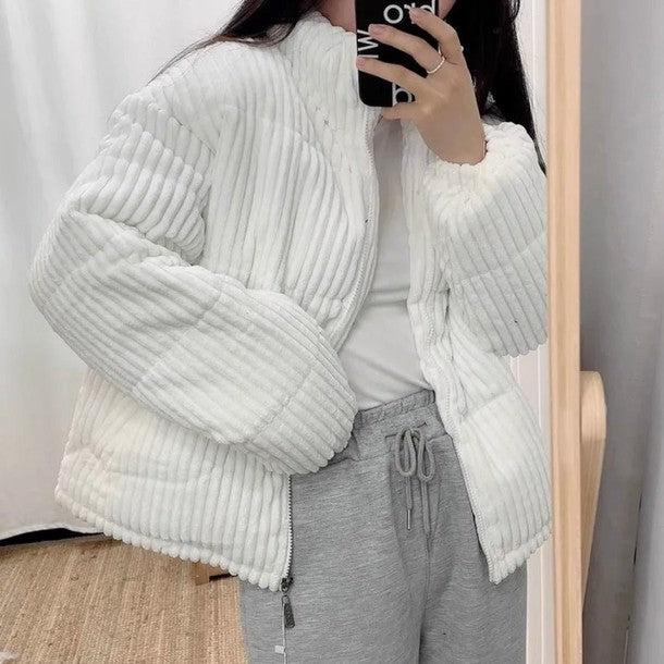 エコダウンコーデュロイジャケット 6313-画像1-韓国ファッション通販POPREA［ポップリア］