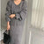 ノーカラーニットカーディガン&ハイウエストスカート 6367-画像1-韓国ファッション通販POPREA［ポップリア］