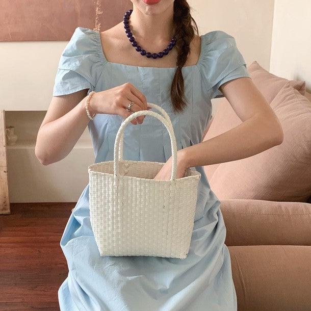 スクエアネックフレアワンピース 6818-画像1-韓国ファッション通販POPREA［ポップリア］