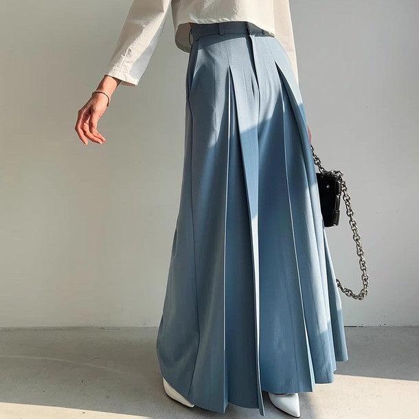 インバーテッドプリーツフレアパンツ 6460-画像1-韓国ファッション通販POPREA［ポップリア］