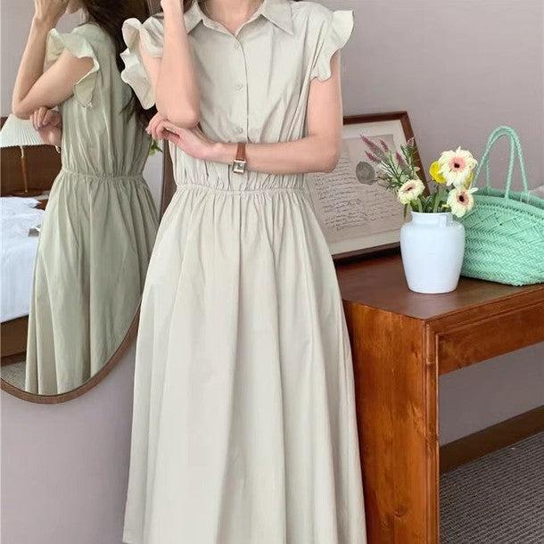 韓国 服 レディース ワンピース 白 ノースリーブ フリルワンピース アイボリー 韓国 服 レディース ワンピース 白 人気 ノースリーブ