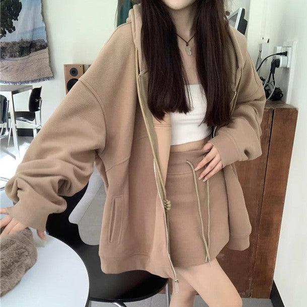 ラフゴムミニスカート﻿ 6204-画像1-韓国ファッション通販POPREA［ポップリア］