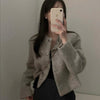 メタルバックルノーカラーショートジャケット 6393-画像1-韓国ファッション通販POPREA［ポップリア］