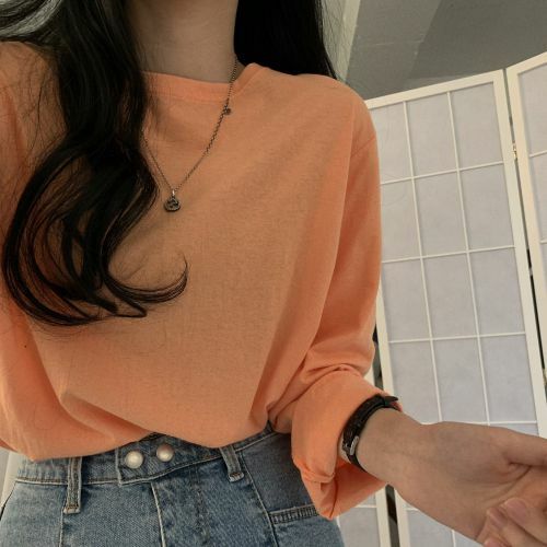 くすみカラーラウンドネックロンTee 2282の商品画像_7