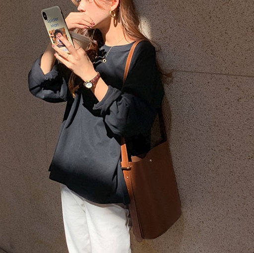 バックロゴステッカーロンTee 2693-画像8-韓国ファッション通販POPREA［ポップリア］