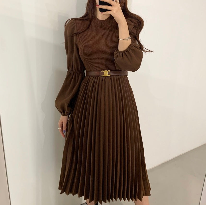 ニットドッキングワンピース 4228