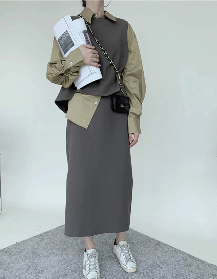 スリーピーススーツセットアップ 5044