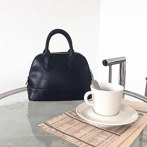 クロコ ミニカラーバッグ 2895-black_お取り寄せ28951-画像3-韓国ファッション通販POPREA［ポップリア］