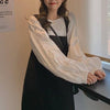 ボリューム袖シャツ＆ジャンスカ 2902-お取り寄せ2902-画像10-韓国ファッション通販POPREA［ポップリア］