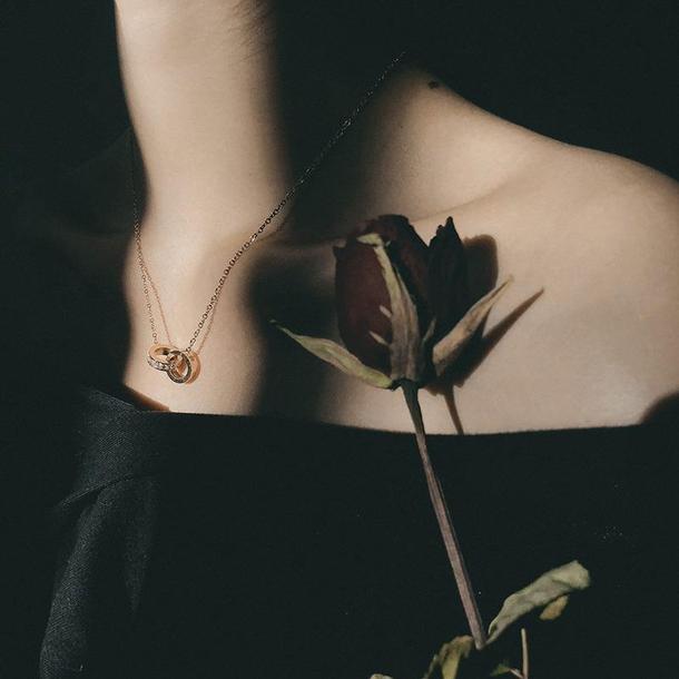 ダブルリングネックレス 2921-お取り寄せ2921-画像5-韓国ファッション通販POPREA［ポップリア］