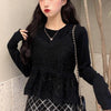 レースキャミセットアップ 2952-black_お取り寄せ29522-画像1-韓国ファッション通販POPREA［ポップリア］