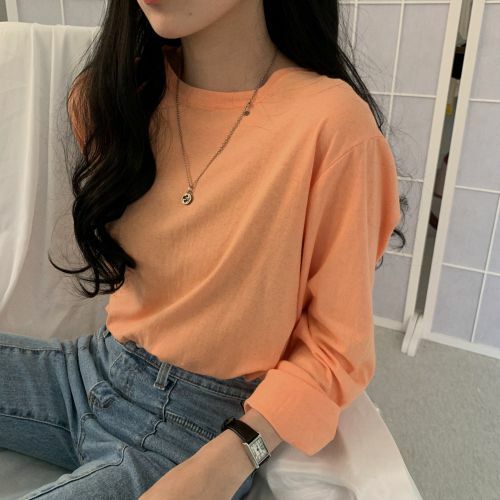 くすみカラーラウンドネックロンTee 2282の商品画像_14