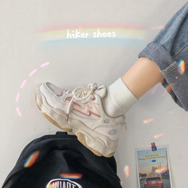 厚底ダッドシューズ 3154-pinkg/35(22.5cm)31541-画像2-韓国ファッション通販POPREA［ポップリア］