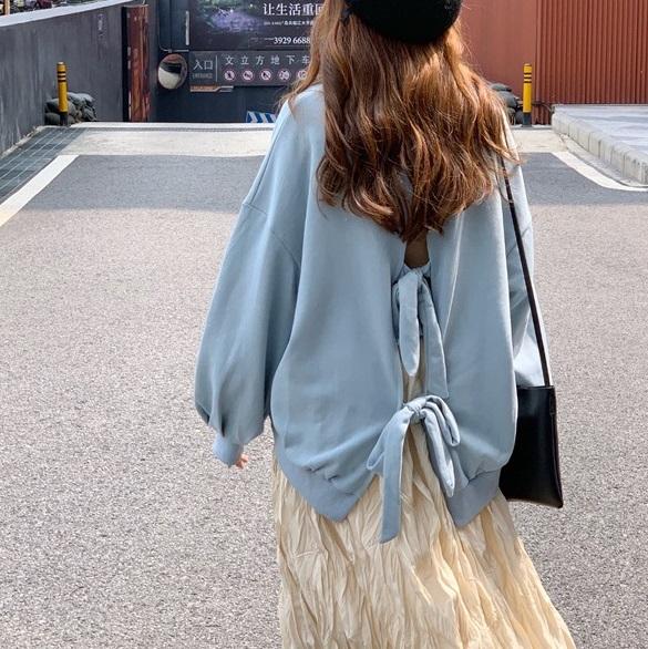 バックリボンスウェット 3179-お取り寄せ3179-画像11-韓国ファッション通販POPREA［ポップリア］