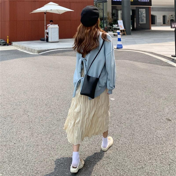 バックリボンスウェット 3179-お取り寄せ3179-画像9-韓国ファッション通販POPREA［ポップリア］