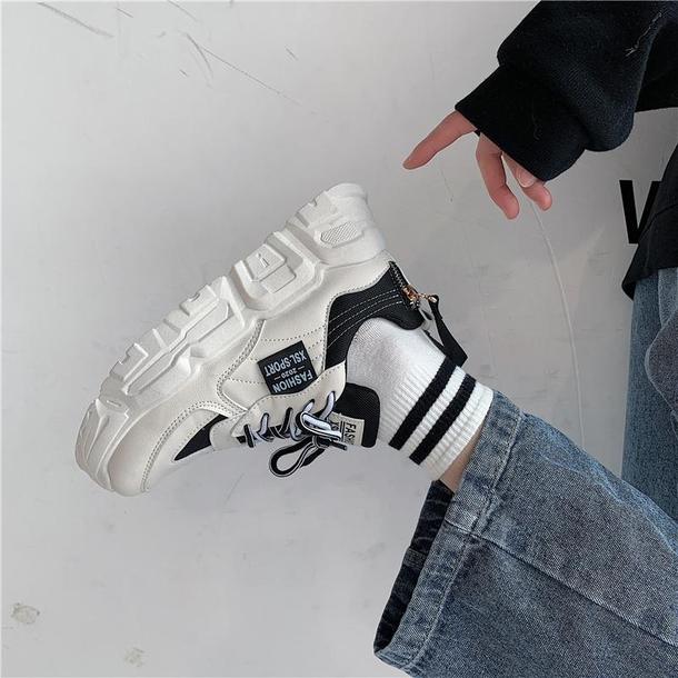 厚底ダッドスニーカー 3228-black/35(22.5cm)_お取り寄せ32281-画像1-韓国ファッション通販POPREA［ポップリア］