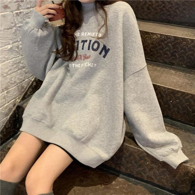 ミルキーパステルロゴトレーナー 3249-gray_お取り寄せ32492-画像3-韓国ファッション通販POPREA［ポップリア］