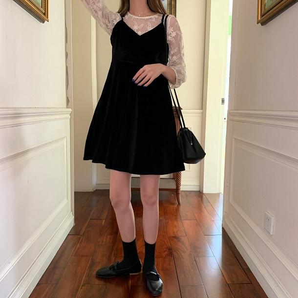 フラワーシースルービスチェセット 3277-お取り寄せ3277-画像10-韓国ファッション通販POPREA［ポップリア］