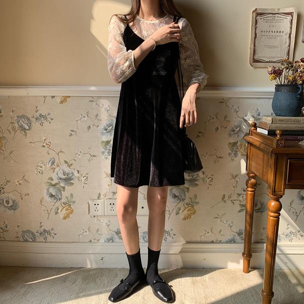 フラワーシースルービスチェセット 3277-お取り寄せ3277-画像5-韓国ファッション通販POPREA［ポップリア］