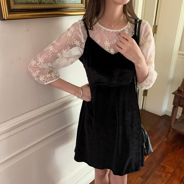 フラワーシースルービスチェセット 3277-お取り寄せ3277-画像6-韓国ファッション通販POPREA［ポップリア］