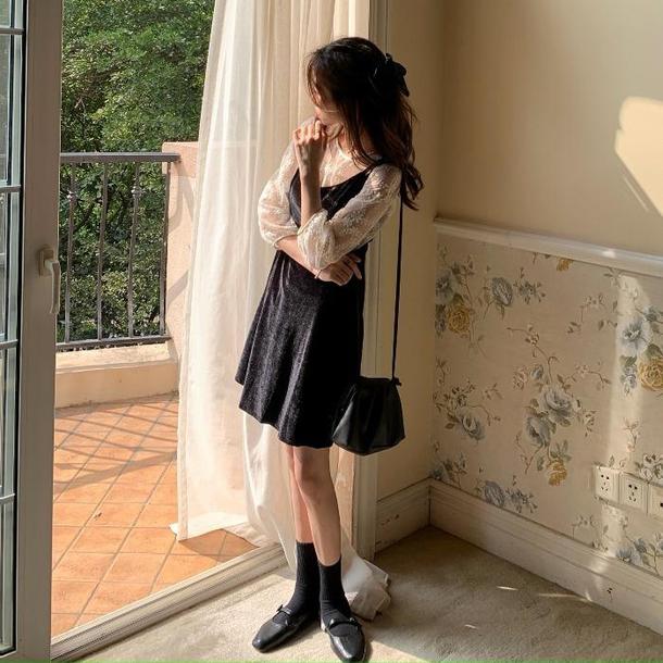 フラワーシースルービスチェセット 3277-お取り寄せ3277-画像8-韓国ファッション通販POPREA［ポップリア］