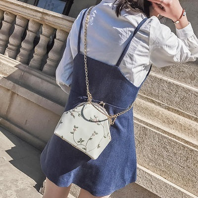 ヴィンテージレースフラワーがま口バッグ 1533の商品画像_4