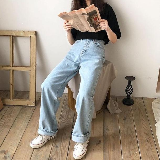 カジュアルワイドパンツ 3425-light blue/S_お取り寄せ34254-画像4-韓国ファッション通販POPREA［ポップリア］