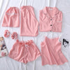 ルームウェア７点セット 3476-light pink/M_お取り寄せ34765-画像4-韓国ファッション通販POPREA［ポップリア］
