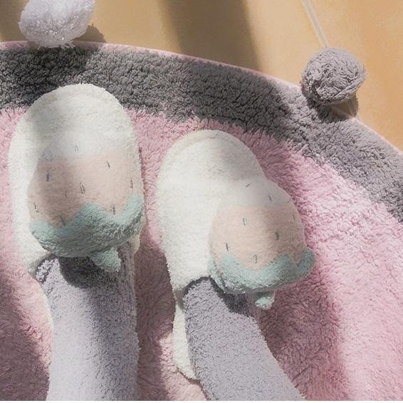 いちごモコモコスリッパ 3482-pink/36(23.0cm)～37(23.5cm)_お取り寄せ34823-画像8-韓国ファッション通販POPREA［ポップリア］