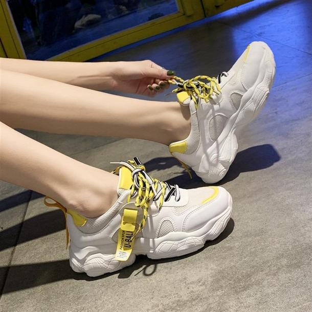 カジュアルストリートスニーカー 3551-yellow/35(22.5cm)_お取り寄せ355111-画像3-韓国ファッション通販POPREA［ポップリア］