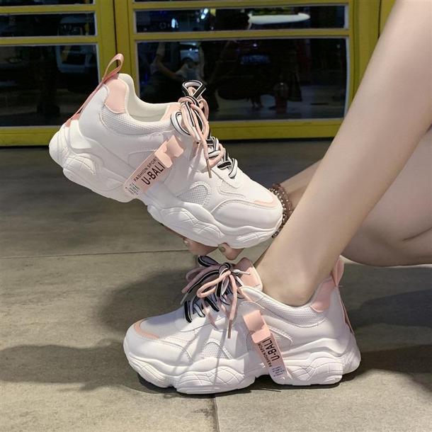 カジュアルストリートスニーカー 3551-pink/35(22.5cm)_お取り寄せ35511-画像1-韓国ファッション通販POPREA［ポップリア］