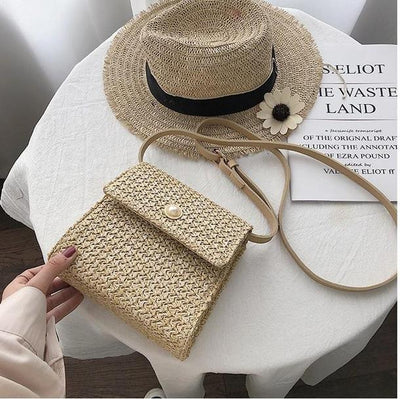メトロポリタンストローバッグ 3714-beige_お取り寄せ37142-画像2-韓国ファッション通販POPREA［ポップリア］