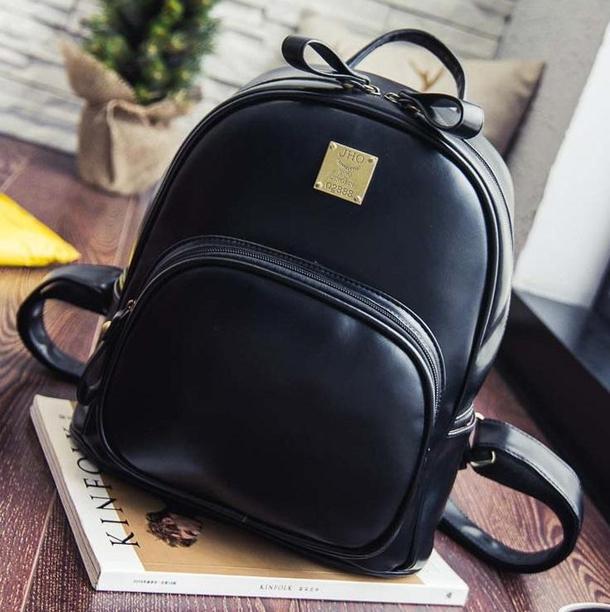 レトロバックパック 3717-black_お取り寄せ37172-画像2-韓国ファッション通販POPREA［ポップリア］