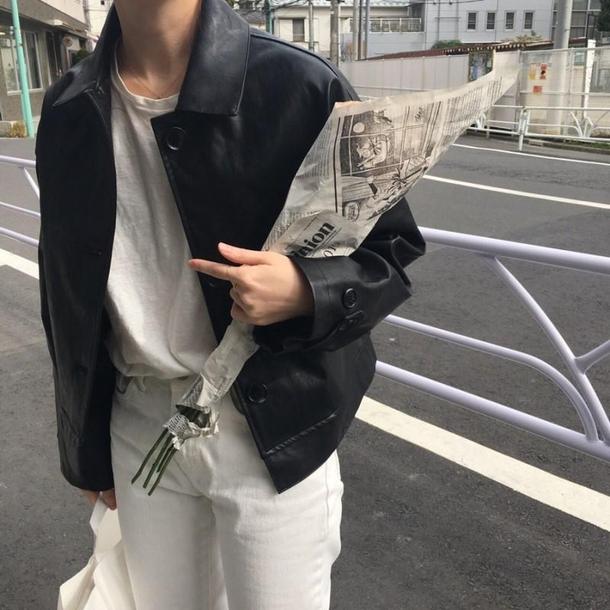 マットレザージャケット 3814-お取り寄せ3814-画像2-韓国ファッション通販POPREA［ポップリア］