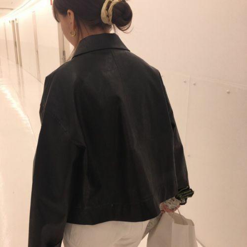 マットレザージャケット 3814-お取り寄せ3814-画像9-韓国ファッション通販POPREA［ポップリア］