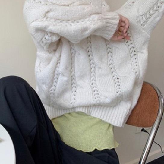 マスタードイエロータートルインナー 3842-お取り寄せ3842-画像4-韓国ファッション通販POPREA［ポップリア］