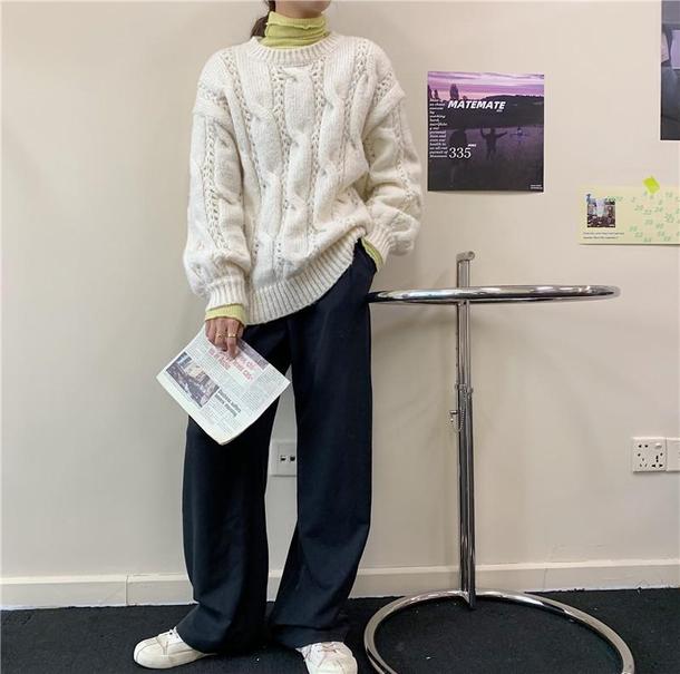 マスタードイエロータートルインナー 3842-お取り寄せ3842-画像6-韓国ファッション通販POPREA［ポップリア］