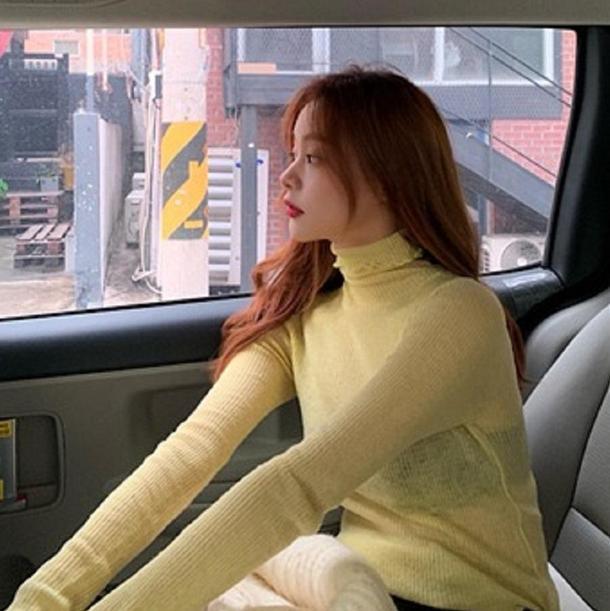 マスタードイエロータートルインナー 3842-お取り寄せ3842-画像8-韓国ファッション通販POPREA［ポップリア］