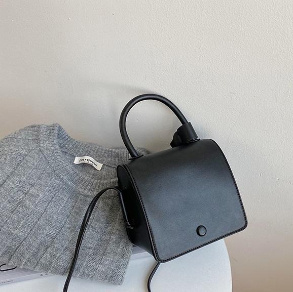 ハンドル付ショルダーバッグ 3857-black_お取り寄せ38573-画像4-韓国ファッション通販POPREA［ポップリア］