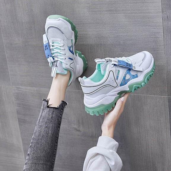 カジュアルアグリーシューズ 3889-green/36(23.0cm)_お取り寄せ38899-画像4-韓国ファッション通販POPREA［ポップリア］